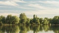 View of the calm river water