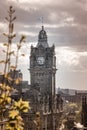 View from the Calton Hill to the Edinburgh city, Scotland Royalty Free Stock Photo