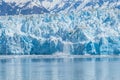 A view of calving from the snout of the Hubbard Glacier in Alaska Royalty Free Stock Photo