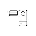 view camera icon. Element of simple icon for websites, web design, mobile app, info graphics. Thin line icon for website design an Royalty Free Stock Photo
