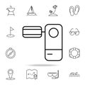 view camera icon. Element of simple icon for websites, web design, mobile app, info graphics. Thin line icon for website design Royalty Free Stock Photo