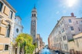 Campanile of church San Giorgio dei Greci in Venice