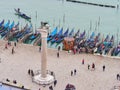 View from from Campanile di San Marco, the bell tower of St Marks Basilica, Venice, Italy Royalty Free Stock Photo