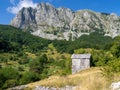 View of Campocatino in the Apuan Alps, aka Vagli Sotto. Beautiful forgotten gem in Garfagnana, Italy. Off the beaten