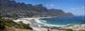 View at Camps bay near Cape Town on South Africa Royalty Free Stock Photo