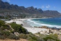 View at Camps bay near Cape Town on South Africa Royalty Free Stock Photo