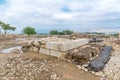 Canaanite palace in Tel Hazor National Park