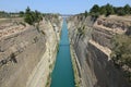 View at the canal of Corinth in Greece Royalty Free Stock Photo