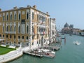 View on the Canal Grande over Palazzo Cavalli-Franchetti in Venice Royalty Free Stock Photo