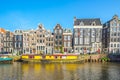 View of Canal House in Amsterdam, Netherlands Royalty Free Stock Photo