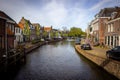 View of canal Maarssen-Dorp on spring day