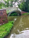 Newbold Arm Bridge on the Oxford Canal in Warwickshire England