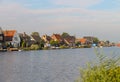 View of the canal Ringvaart from Zwanenburg. The Netherlands Royalty Free Stock Photo