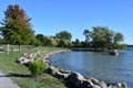 View of Canandaigua Lake in Canandaigua, New York Royalty Free Stock Photo