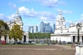 View of Canary Wharf from Greenwich Park