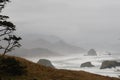 Oregon Sea Stacks with view of Cannon Beach