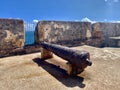 Cannon at Castillo San Felipe del Morro, also known as El Morro in Old San Juan Puerto Rico Royalty Free Stock Photo