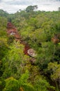 View of Cano Cristales in Colombia Royalty Free Stock Photo