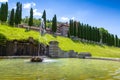 View of Cantacuzino Castle, Busteni, Prahova, Romania, Europe