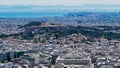 View of Athens City and the Acropolis From Mount Lycabettus, Greece