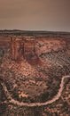 View of the canyon in the Colorado National Monument Park Royalty Free Stock Photo