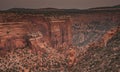 View of the canyon in the Colorado National Monument Park Royalty Free Stock Photo