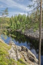 View of the canyon lake Julma-Olkky, Hossa National Park, Kuusamo, Finland