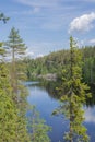 View of the canyon lake Julma-Olkky, Hossa National Park, Kuusamo, Finland