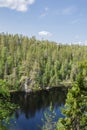 View of the canyon lake Julma-Olkky, Hossa National Park, Kuusamo, Finland