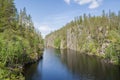 View of the canyon lake Julma-Olkky, Hossa National Park, Kuusamo, Finland