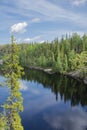 View of the canyon lake Julma-Olkky, Hossa National Park Royalty Free Stock Photo