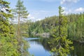 View of the canyon lake Julma-Olkky, Hossa National Park