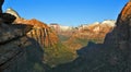 Canyon Overlook at Zion National Park Royalty Free Stock Photo