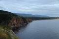 View of the Cape Breton coastline from the Cabot Trail, Canada Royalty Free Stock Photo