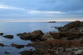 View of the Cape Breton coastline from the Cabot Trail, Canada Royalty Free Stock Photo