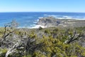 View of Cape of Good Hope from Cape Point in Cape Town on the Cape Peninsula Tour in South Africa Royalty Free Stock Photo