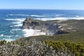 View of Cape of Good Hope from Cape Point in Cape Town on the Cape Peninsula Tour in South Africa Royalty Free Stock Photo