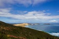 View of Cape Maria van Diamen and Te Werahi Beach by Cape Reinga, North Island of New Zealand