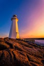 Cape Spear Lighthouse at Newfoundland Royalty Free Stock Photo