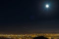 View of Cape Town and its harbour in summer from Table Mountain Royalty Free Stock Photo