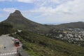 View on Cape Town from the Table mountain cable car lower station, South Africa Royalty Free Stock Photo