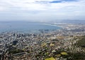 A view of Cape Town from Table Mountain Royalty Free Stock Photo