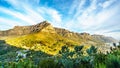 View of Cape Town, Table Mountain and the Twelve Apostles Royalty Free Stock Photo