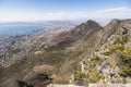 View on Cape Town from top of the table mountain