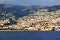 View of capital city Funchal on Madeira island Royalty Free Stock Photo