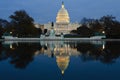 View on Capitol in Washington DC on dusk Royalty Free Stock Photo