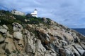 View of Capo Ferrato lighthouse Royalty Free Stock Photo