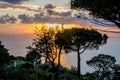 View from Hotel San Michele in Anacapri in sunny spring, Capri, Italy