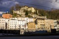 View of Capuchin Monastery in Salzburg from the street