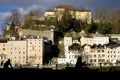 View of Capuchin Monastery in Salzburg from the street